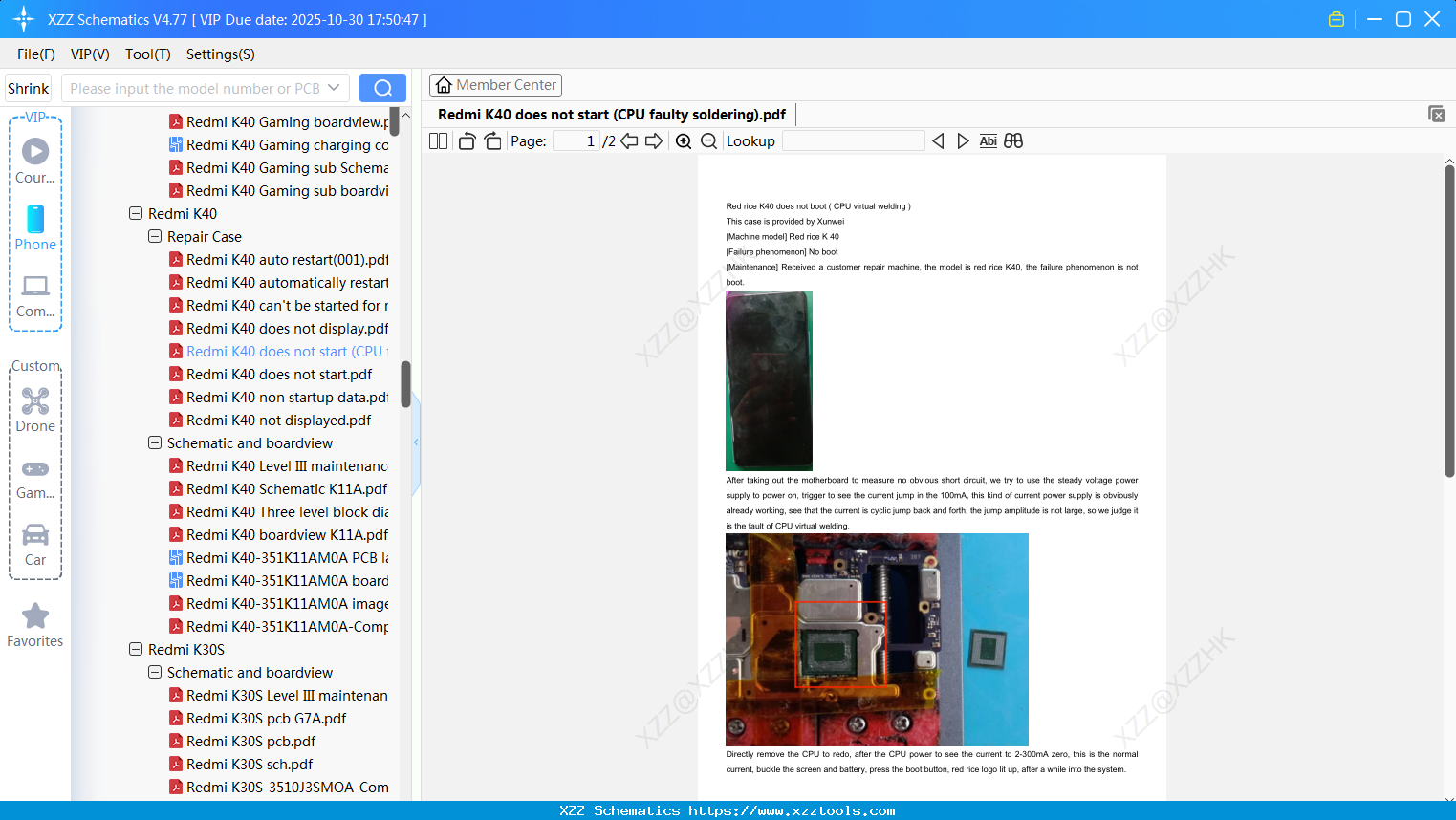 Xiaomi Redmi K40 Does Not Start (CPU Faulty Soldering)